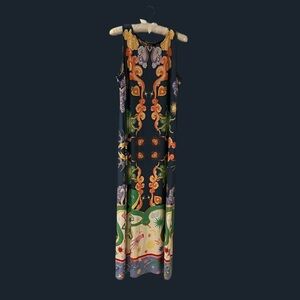 Colorful Sleeveless Maxi Dress